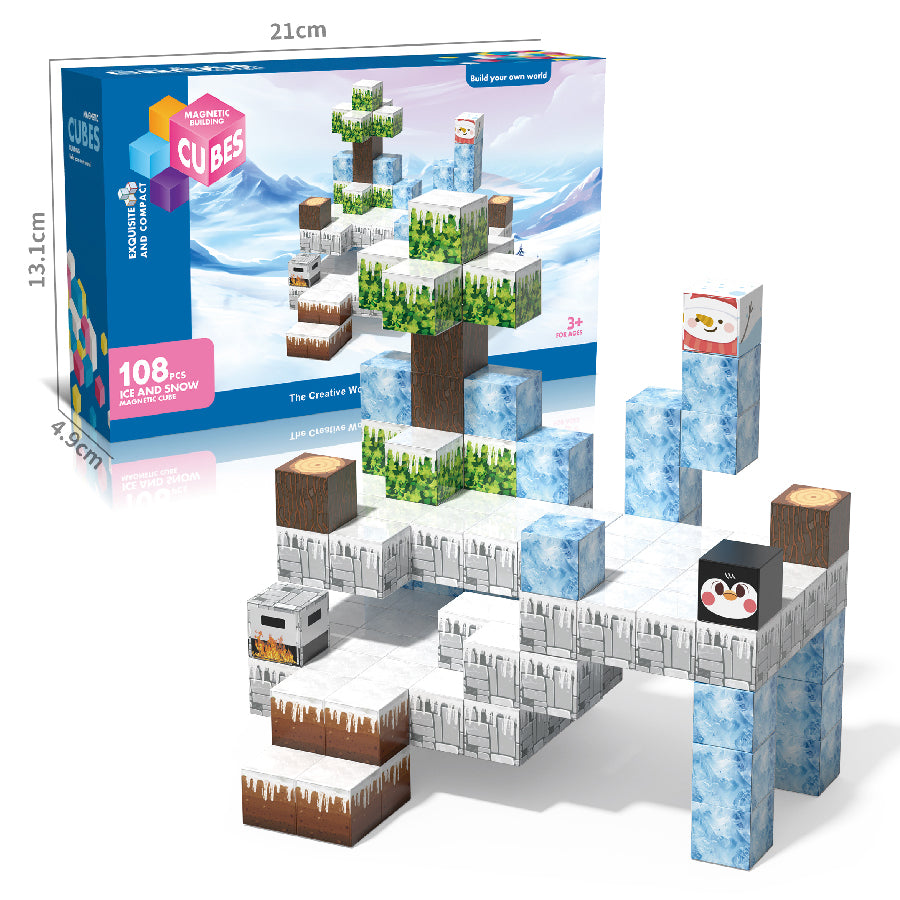 Magnetne 3D kockice "Minecraft"