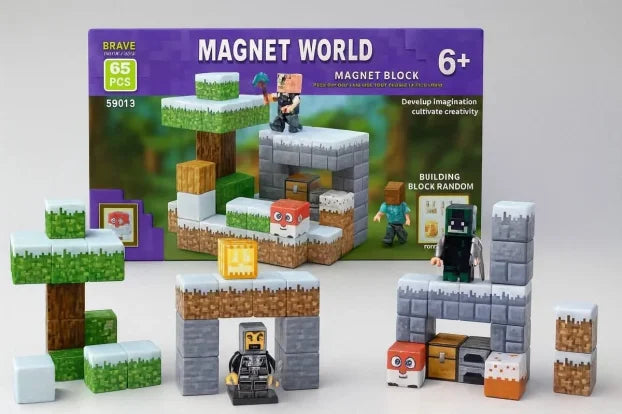 Magnetne 3D kockice "Minecraft"