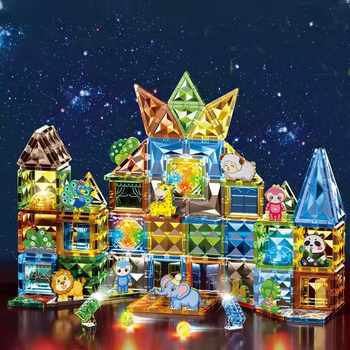 Svetleći 3D Magnetni Blokovi - Animal Paradise (manji)