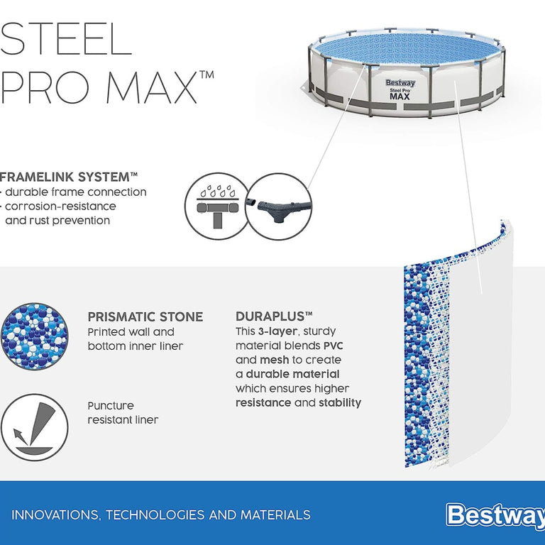 Bestway Steel Pro Max 305 Cm X 76 Cm Sa Filter Pumpom