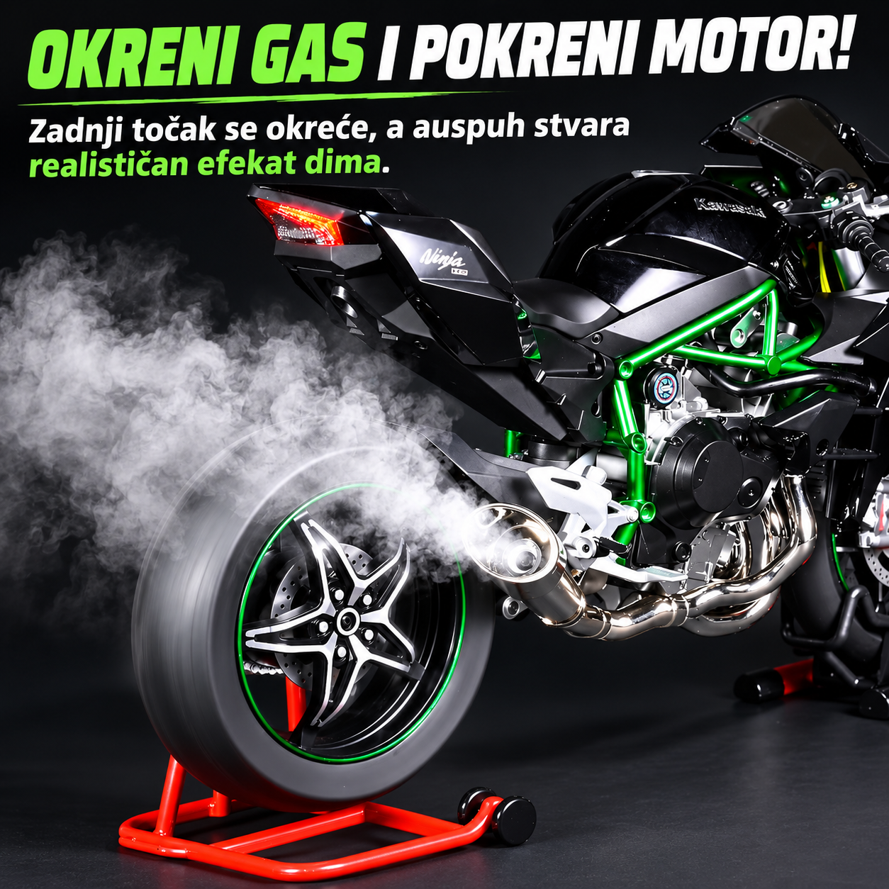 Model motora Kawasaki Ninja 1:6