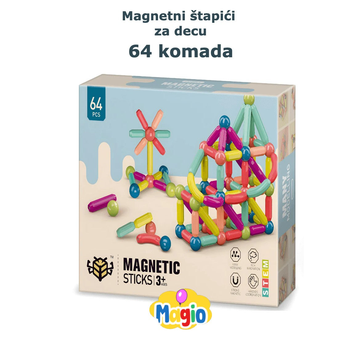 Edukativni Magnetni Štapići