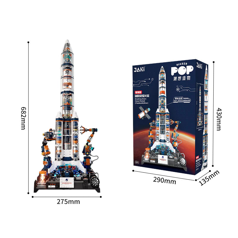 Kolekcija Istraživanje Svemira - Premium Raketa sa LED Svetlom 68 cm