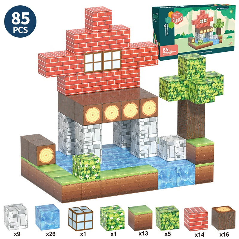Magnetne 3D kockice "Minecraft"