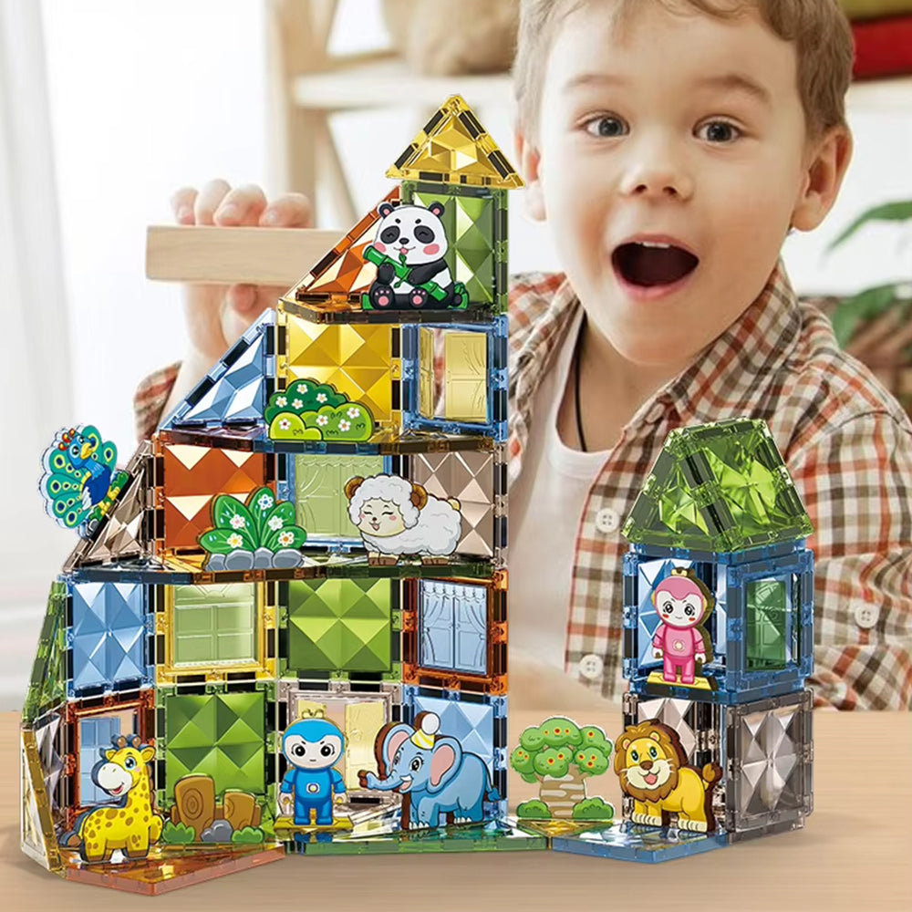 Svetleći 3D Magnetni Blokovi - Animal Paradise (manji)