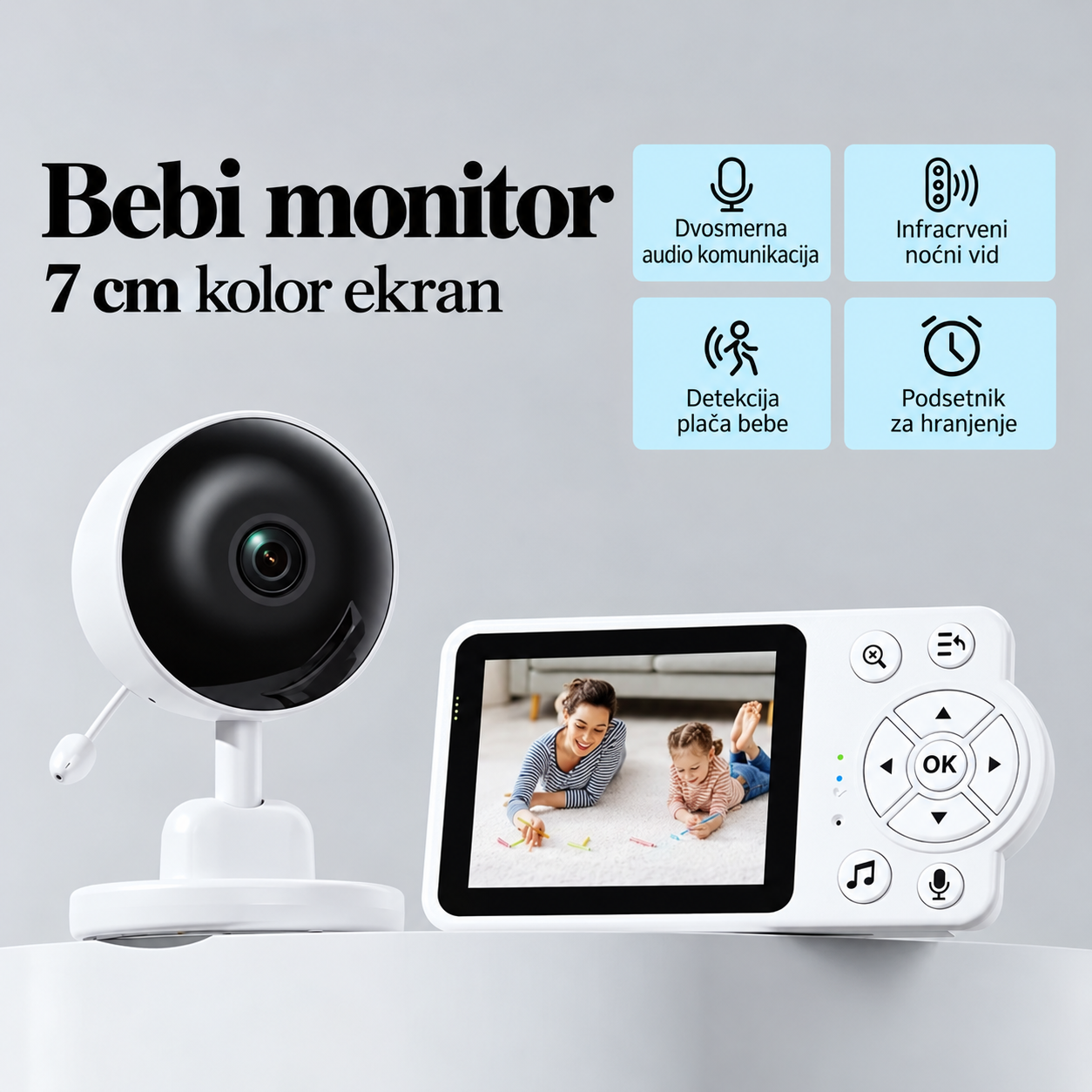 Bežična Baby Kamera sa Monitorom