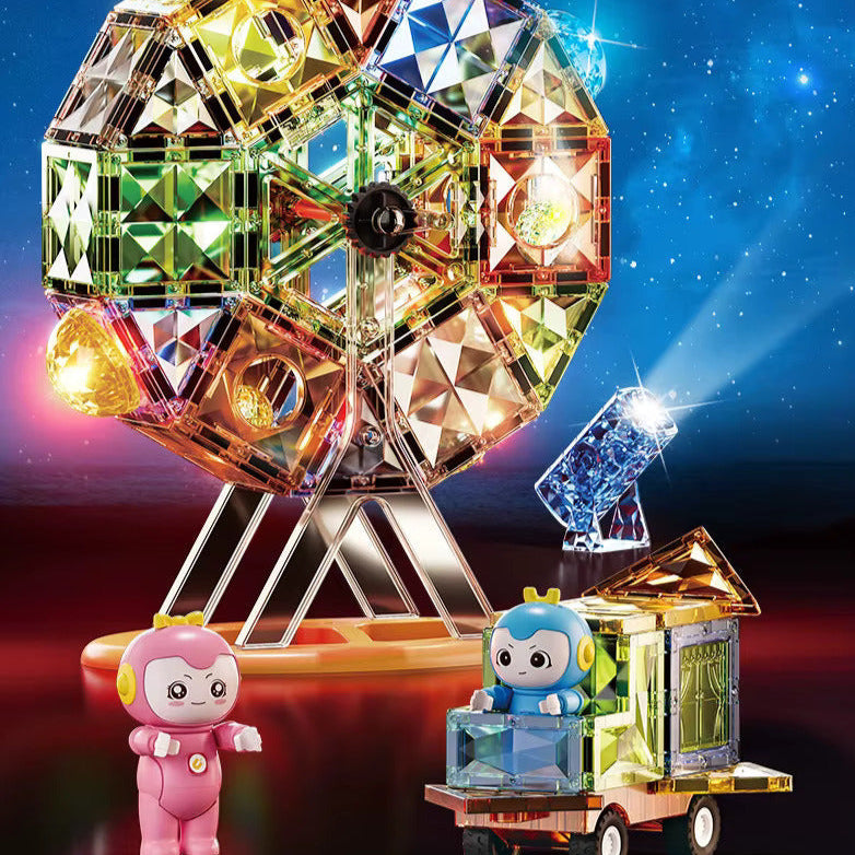 Svetleći 3D Magnetni Blokovi - Animal Paradise (manji)