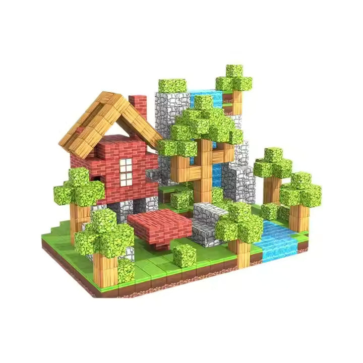 Magnetne 3D kockice "Minecraft"