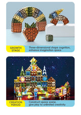 Svetleći 3D magnetni blokovi Animal Paradise - manji