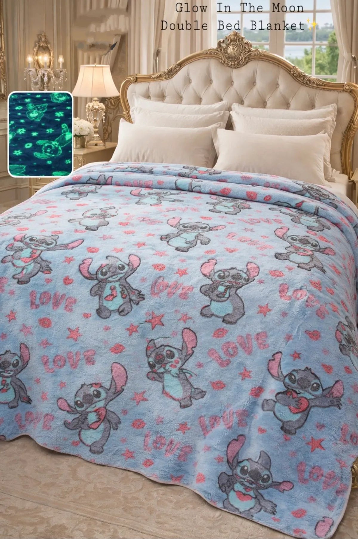 Svetleće dečije ćebe Stitch