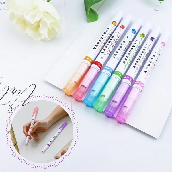 Set od šest kreativnih markera