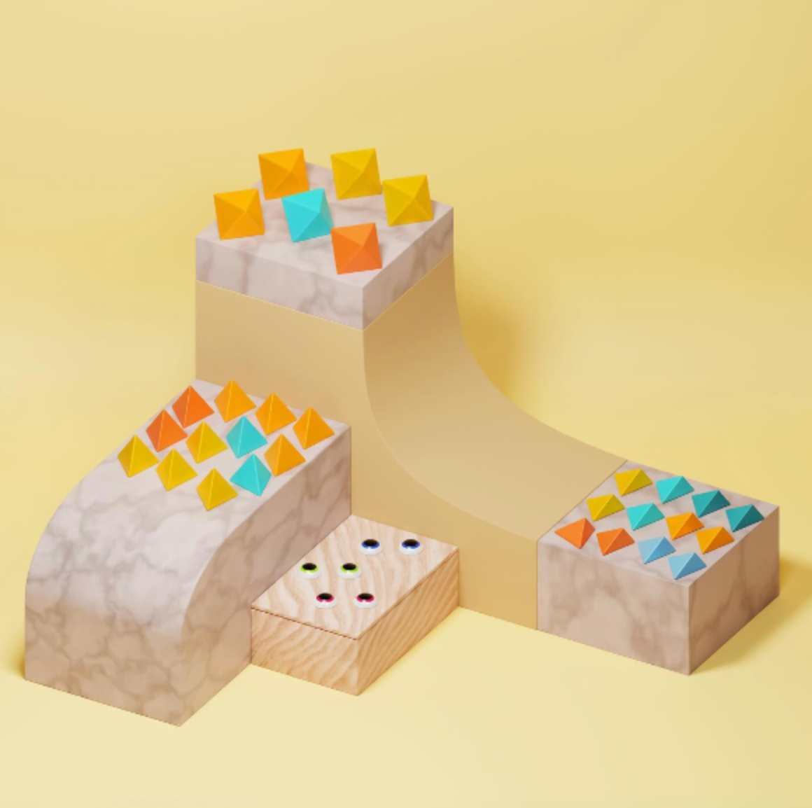Magnetne 3D kocke "Click Blocks"