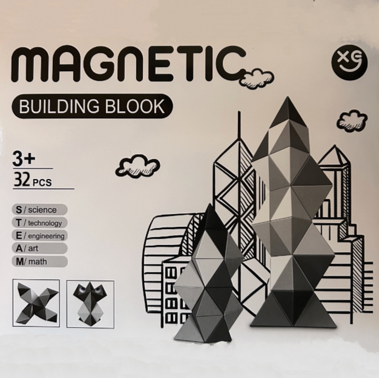 Magnetne 3D kocke "Click Blocks"