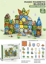 Svetleći 3D magnetni blokovi Animal Paradise - manji