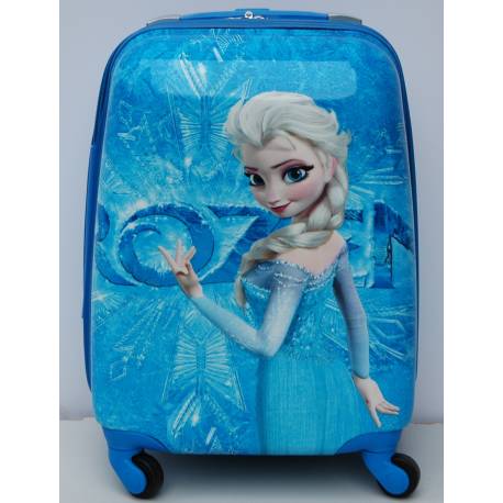 Srednji dečiji kofer Elza Frozen Plavi - model 33