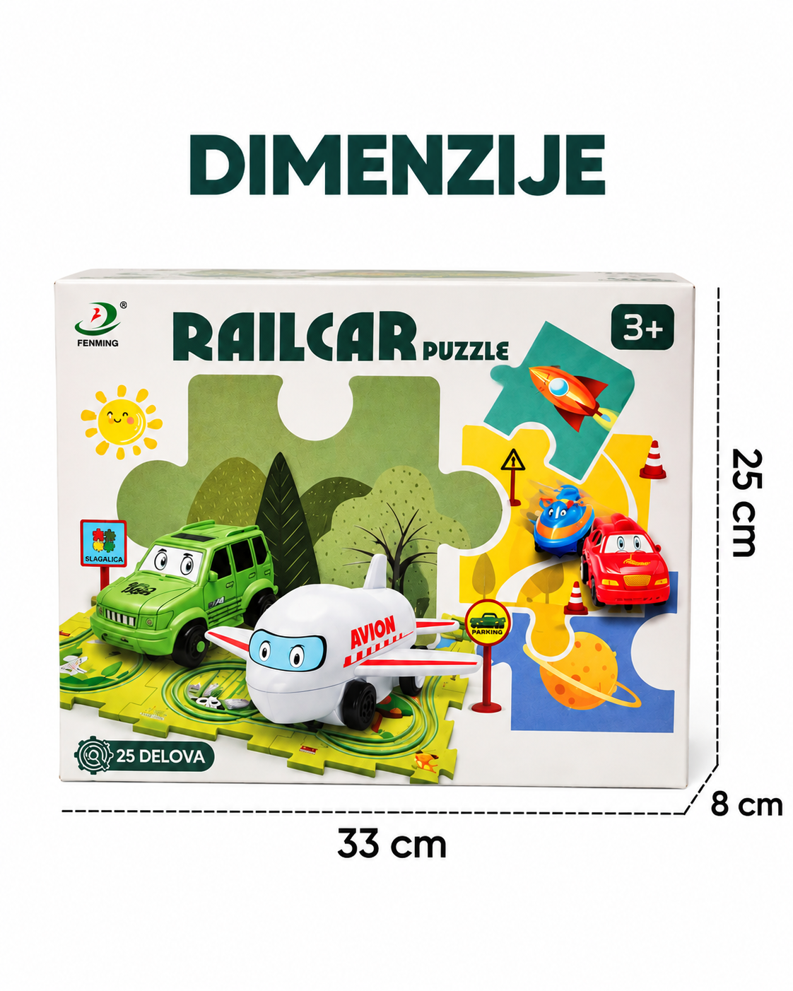 🚗 Auto Staza Puzzle – 25 delova