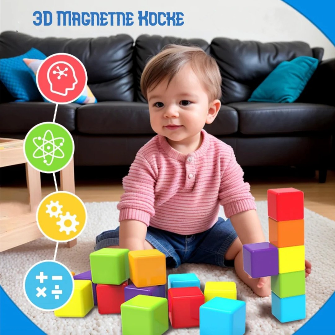 Dečije Magnetne 3D KOCKE
