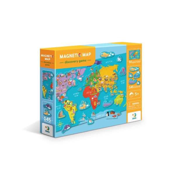 3D Magnetna Mapa Sveta (sa 145 delova)