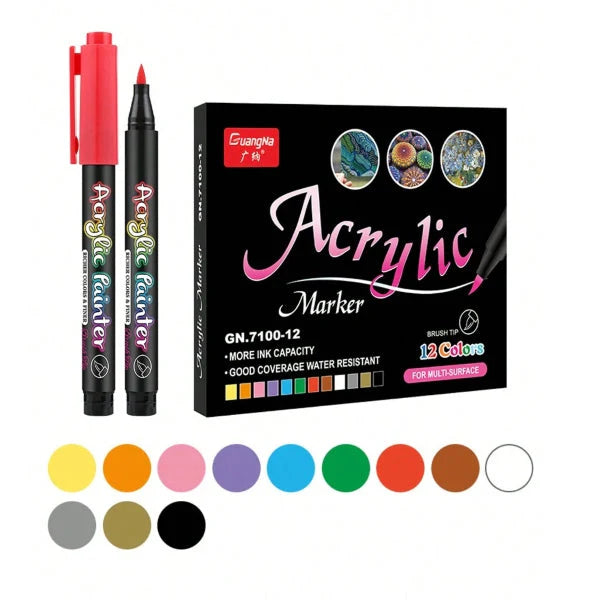 Set 12 Akrilnih Markera