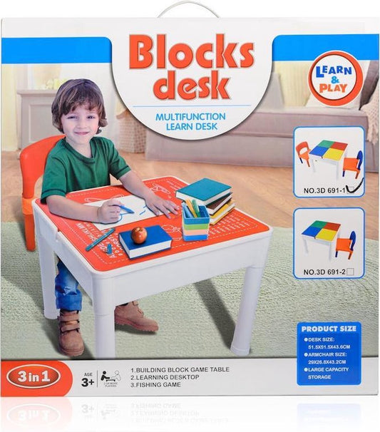 Dečiji multifunkcionalni sto 3u1 sa stolicom