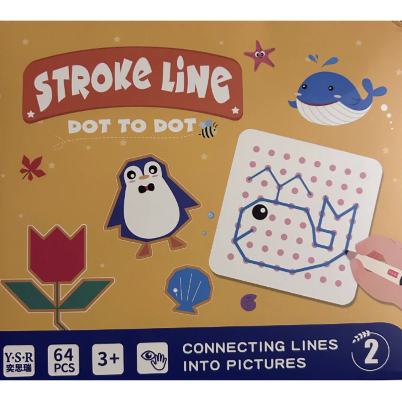 Pametna Radna Sveska / Stroke Line dot to dot 64 strane PINGVIN