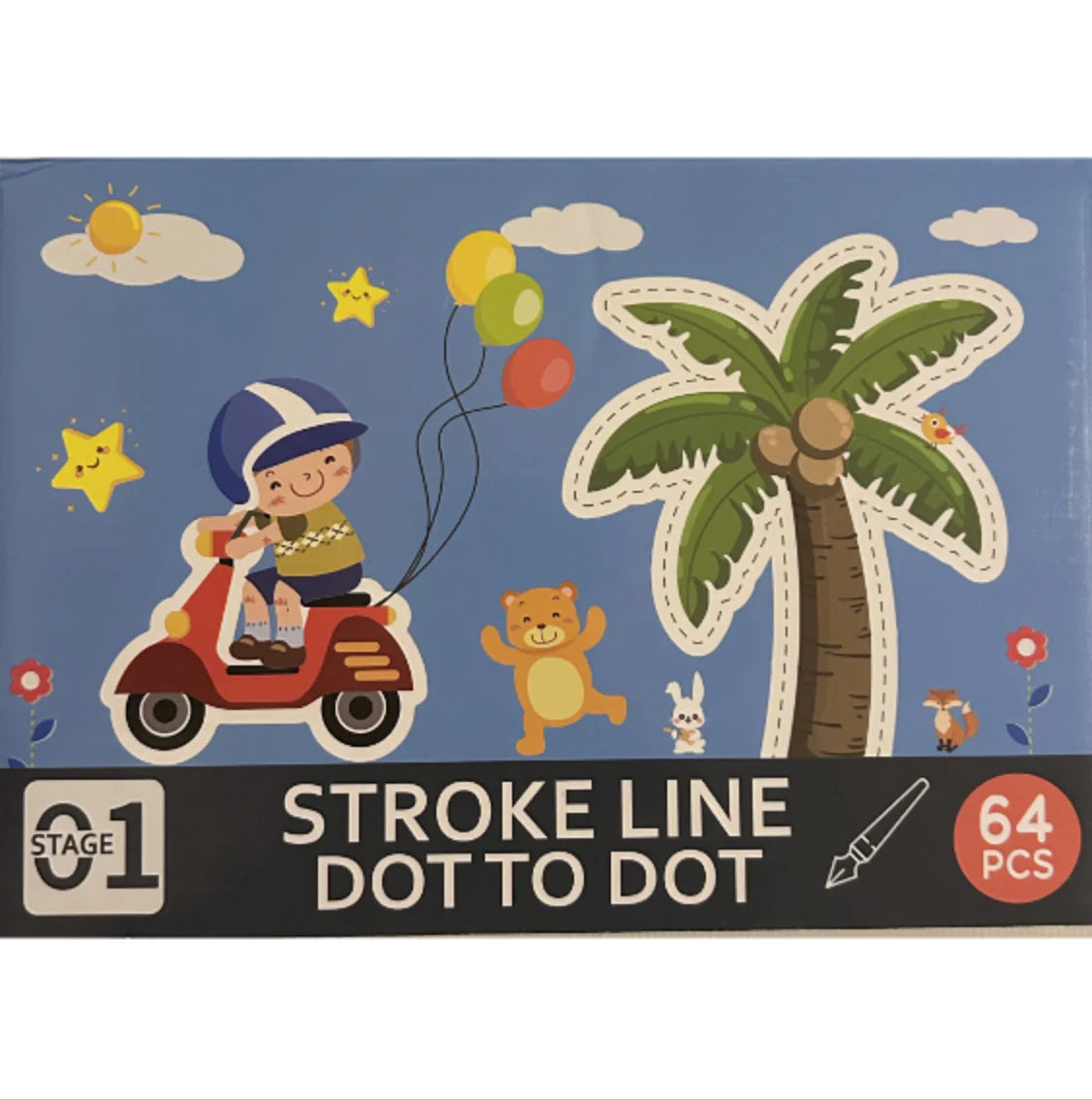 Pametna Radna Sveska / Stroke Line dot to dot 64 strane