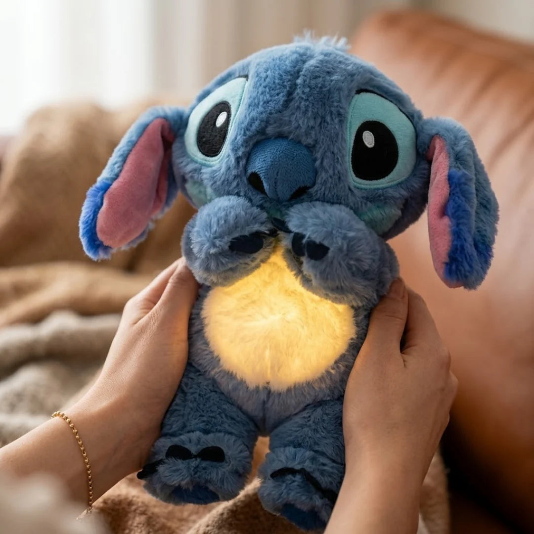 STITCH igračka koja diše i svira + 3 Baterije